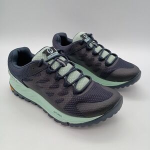 Merrell Antora 2 Trail Running Shoes Navy Seafoam Green Womens 7.5 J066844